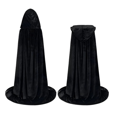 Genérica - Capa De Vampiro De Halloween, Fiesta De Disfraces Terciopelo Length:150Cm(From Collar To Hem)