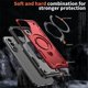 thumbnail image 3 of Para Samsung Galaxy A27 5G Funda con Soporte de Anillo en O Magnético Invisible, Funda de Teléfono a Prueba de Golpes, Rojo, para Galaxy A27 5G, 3 of 6