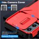 thumbnail image 4 of Funda Resistente para Motorola Moto G 5G 2023 con Tapa Deslizante y Protección Militar Rojo, 4 of 6