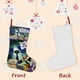 thumbnail image 3 of El Día que la Tierra Explotó Tema: Calcetines de Navidad, fino lino blanco para colgar en escaleras y chimenea, decoración navideña para el hogar, regalo de Navidad. 45cm × 32cm, 3 of 5