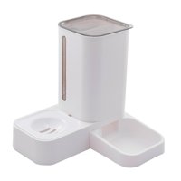 Magideal - Cuenco Automático Portátil Para Mascotas, Fuente De Agua De Gran Capacidad, Dispensador De Alimentos, Suministros De Bebidas, Plástico De 1,5 L Para
