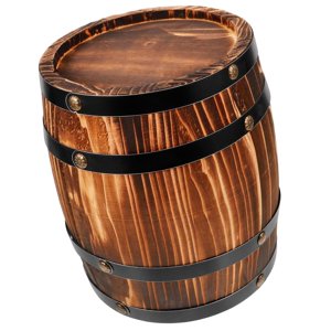 Magideal - Barril De Vino De Roble, Gran Capacidad, Estilo Retro, Ideal Para Servir Cócteles, Vino, Cerveza, Bar Y Decoración De Interiores. , Café, M Café