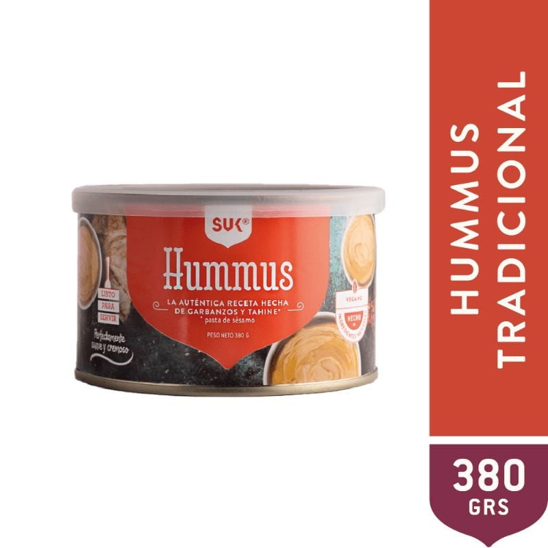 Hummus De Garbanzos Con Tahine Pote 380 g Suk