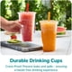 thumbnail image 3 of Vasos Transparentes Desechables De 700 Ml Con Tapas Planas Y Pajitas De 100 Unidades, 3 of 7