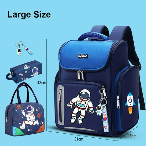 Astronaut Backpack Boy Schoolbag Set for Boys Elementary Student School Bags for Children Waterproof Kids Bookbag Mochilas