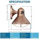 thumbnail image 2 of Aplique Exterior LED LONEDRUID Sensor Movimiento 1100lm Bronce, 2 of 3