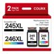 thumbnail image 1 of Cartuchos de tinta COLRIX 245XL 246XL negro y tricolor, combo, 1 of 8
