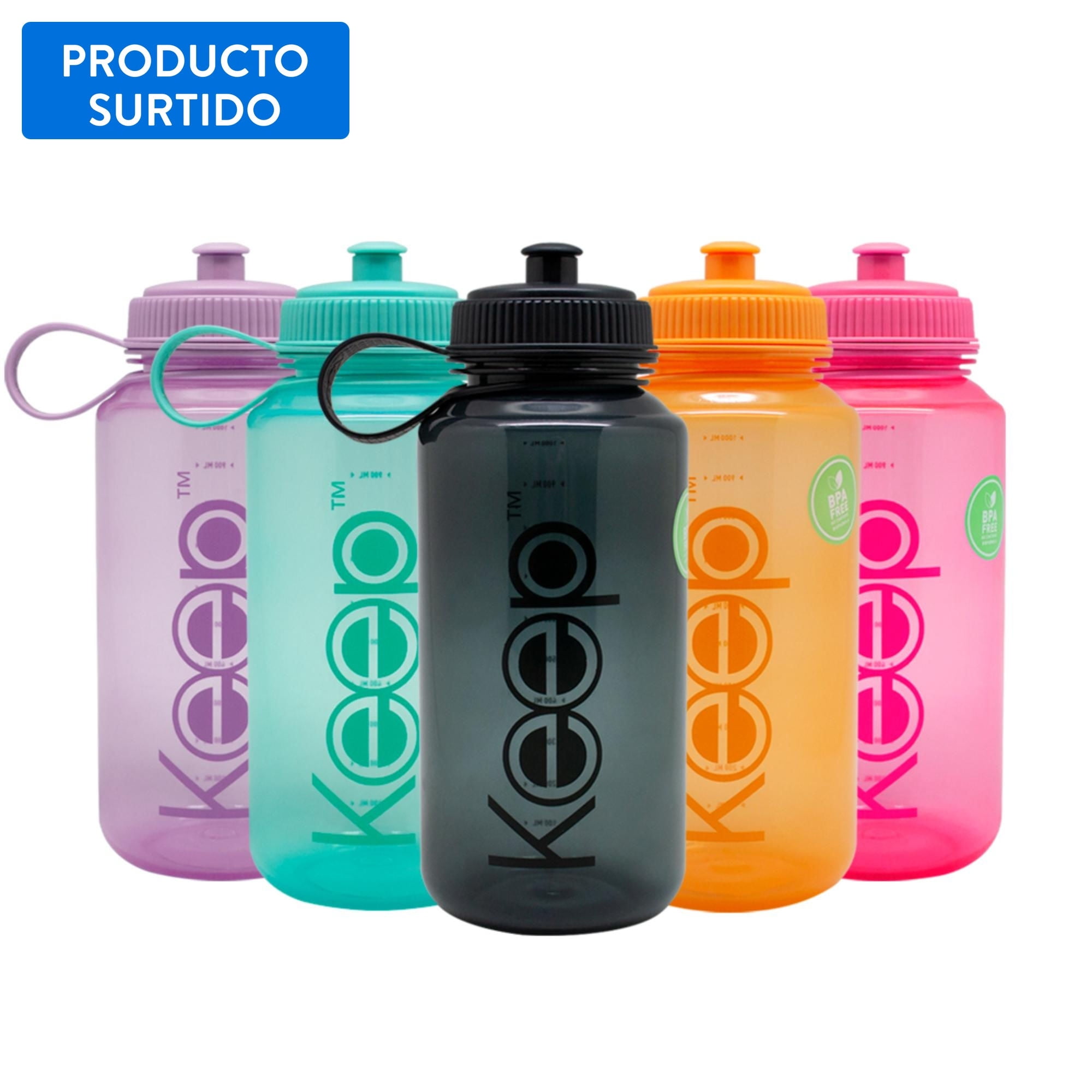 Keep - Botella 1l 9.3 X23 Cm Multicolor
