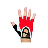 Snix - Guante Corto Ciclista Sx-10220 Rojo Blanco Talla S