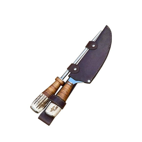 Cuchillo 20" y Astil Madera y Ciervo