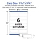 thumbnail image 5 of Tarjetas de mesa imprimibles Avery Sure Feed 150, color blanco mate, 5 of 9