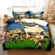 thumbnail image 1 of Cartoon Game Raccoo Venture Bedding Set Duvet Cover Bed Set Quilt Cover Pillowcase Comforter Boys Adult Bedding Bed Sheets, 1 of 5