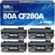 thumbnail image 1 of Cartucho de tóner Cool Toner 80A CF280A negro, paquete de 4, compatible con HP, 1 of 7