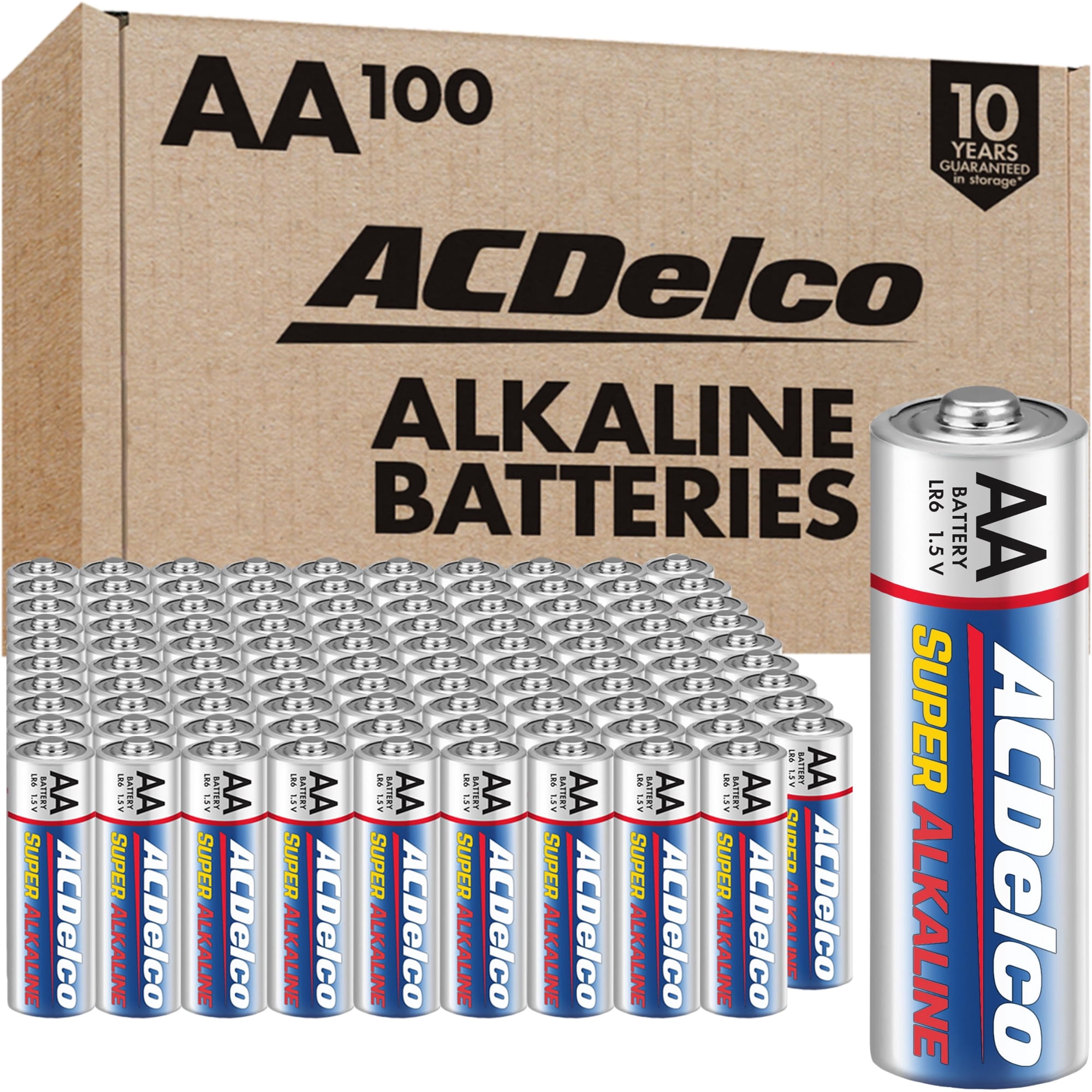 Powermax - Batería Acdelco Aa De 1,5 V Superalcalina, Paquete De 100