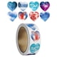 thumbnail image 4 of 500x Pegatinas De Corazón 1" Lindas Pegatinas Del Día De San Valentín Para Manualidades DIY Álbum De Recortes Estilo A, 4 of 5