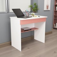 Tuhome - Escritorio 1 Cajon Ohio 73X80X49,8 Cm Blanco Y Arupo