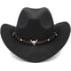 thumbnail image 1 of Sombrero de vaquero estilo occidental para niños y niñas, decoración de vaquera para Halloween, Navidad, cumpleaños, fiesta de máscaras, 1 of 4