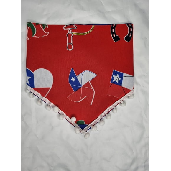 Bandana mascota fiestas patrias rojo talla XL