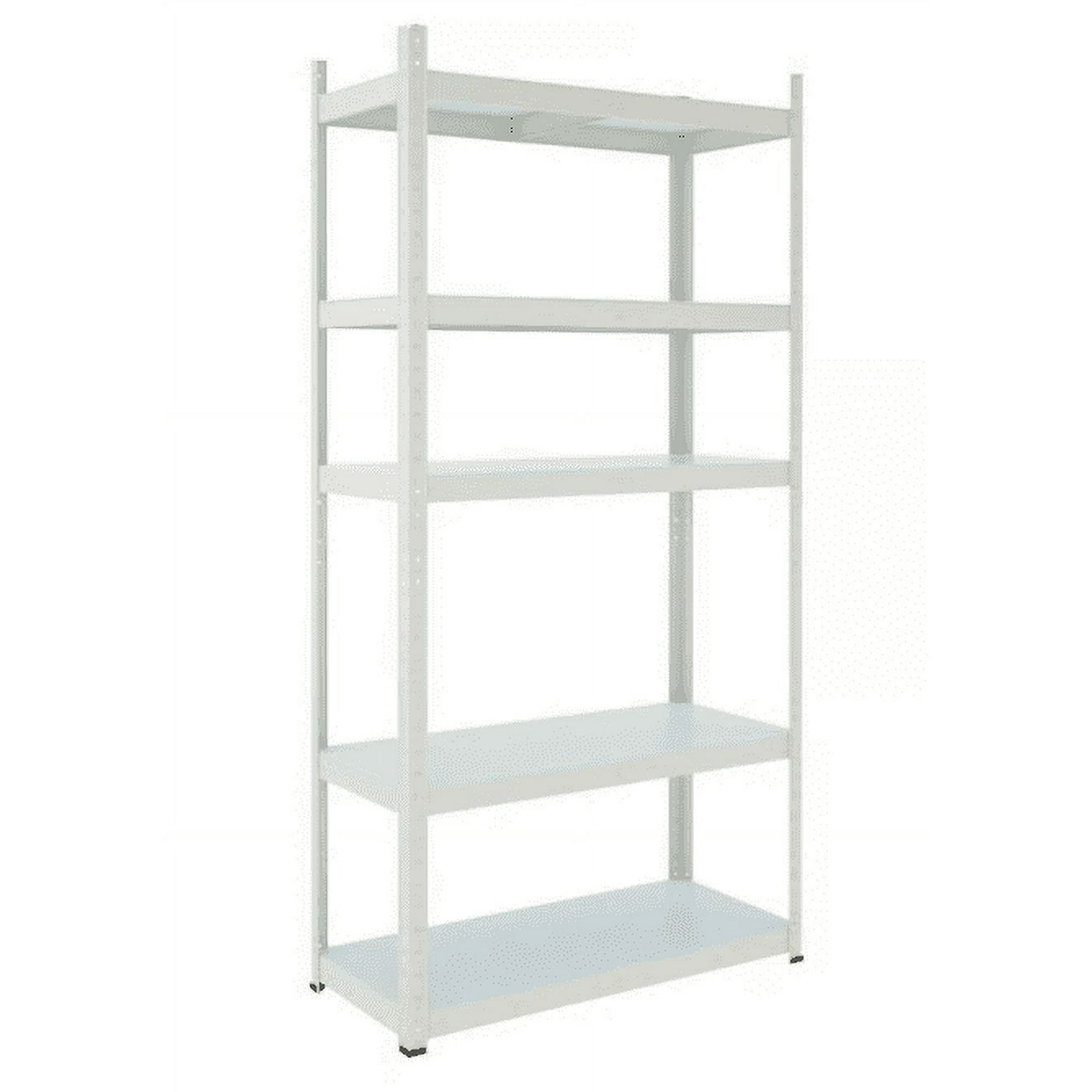 Metalbrein - Estante Metálico 180x90x40 Blanco Bandeja Metálica - 5 Niveles