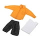 thumbnail image 1 of Figura De Hombre A Escala 1/12, Camiseta, Chaleco, Pantalones Cortos, Conjunto Para Figuras De Modelos De Muñecas De 6 Pulgadas, Color Naranja, 1 of 3