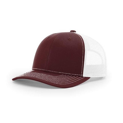 R Richardson - Gorra De Béisbol Richardson 112 Trucker Snapback Split Granate/Blanca