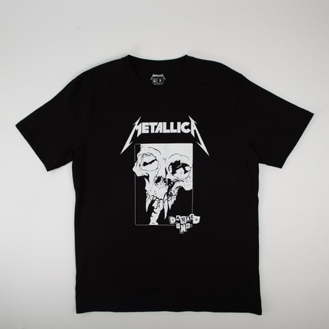 Polera Hombre You Metallica Calavera Negro