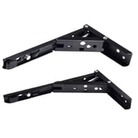 Dmc - Escuadras Repisa Plegable 10"" 25Cm 2Unidades Negra Metalica Tfx