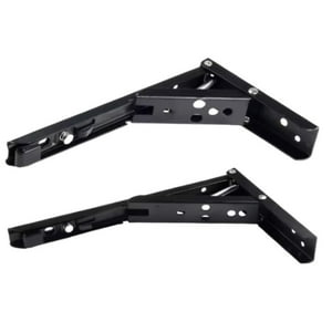 Escuadras Repisa Plegable 8"" 20Cm 2Unidades Negra Metalica Tfx Negro 8 Pulgadas