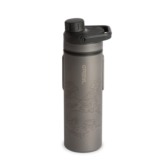 Botella purificadora y filtrante de agua GRAYL UltraPress 500ml Titanium