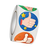 Magideal - 500 Piezas De Pegatinas Motivacionales, Manualidades, Pulgares Hacia Arriba, Etiquetas Adhesivas Para Álbumes De Recortes, Etiquetas De Papel, Lindo 1 Pulgada De Diámetro