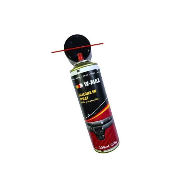 Silicona en Spray W-MAX 300ml / 200g | Brillo, Protección UV y Lubricante