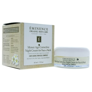 Eminence - Crema De Noche Correctora De Edad Monoi Para Rostro Y Cuello De Para Unisex - Crema De 2 Oz