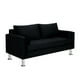 thumbnail image 2 of Sofa Sky 3c Felpa 12 Negro, 2 of 5