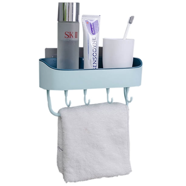 Estante de ducha adhesivo para baño, soporte de pared para ducha