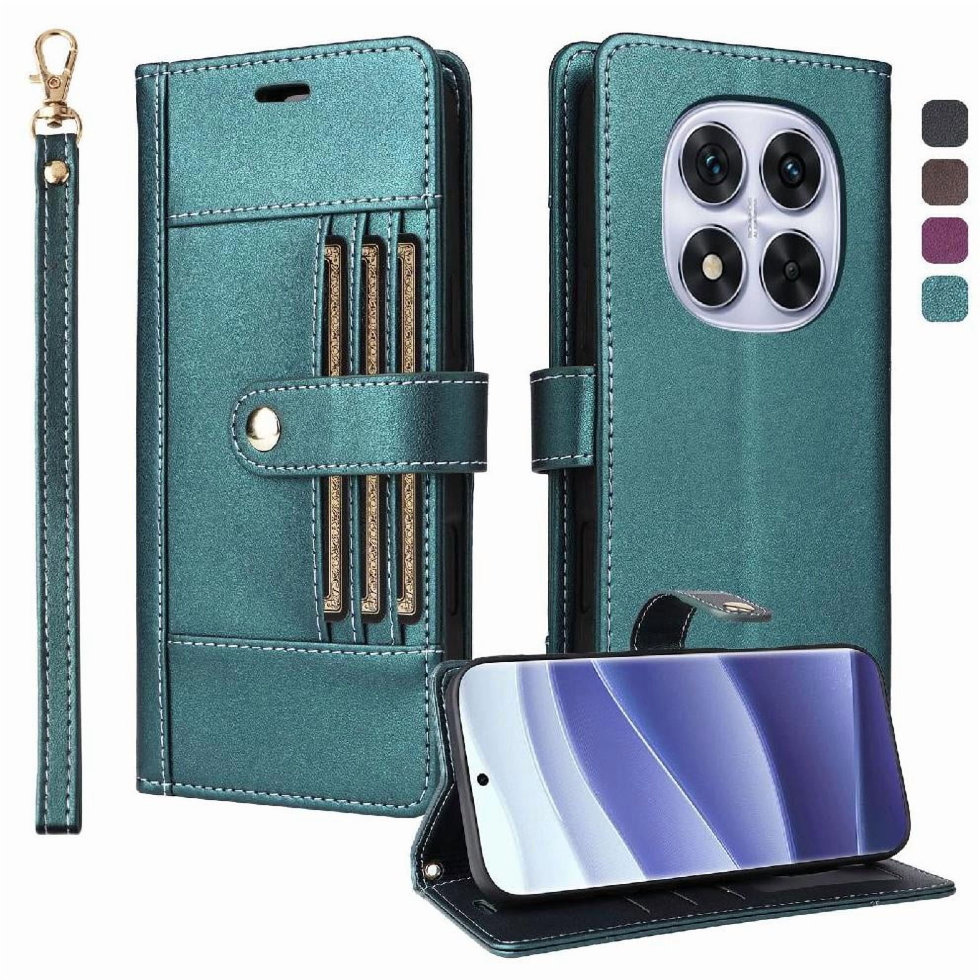 Foxdock Funda Tipo Cartera Para Xiaomi Poco X7 – Cubierta De Cuero Pu Con Múltiples Ranuras, Bolsillo Para Efectivo Y Correa De Muñeca