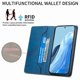thumbnail image 2 of Funda tipo cartera con bloqueo RFID para Samsung Galaxy M35 Con tapa abatible, portatarjetas, cierre magnético, TPU y soporte Azul, 2 of 6