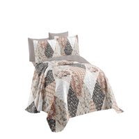 Genérico - Quilt Cubrecama De Verano 2 Plazas Multicolor 03
