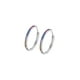 thumbnail image 1 of Aros LP3396-4/8 Lotus Silver Mujer Hoops, 1 of 2