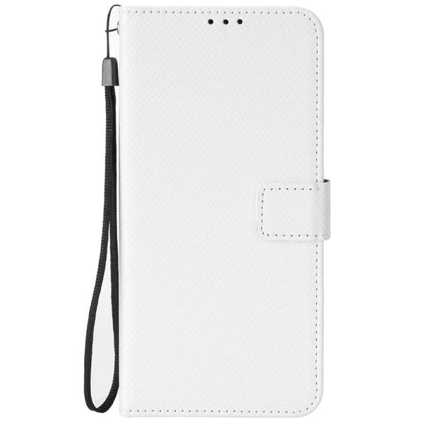 Funda Billetera para TCL K32 5G con Ranuras y Soporte Blanco