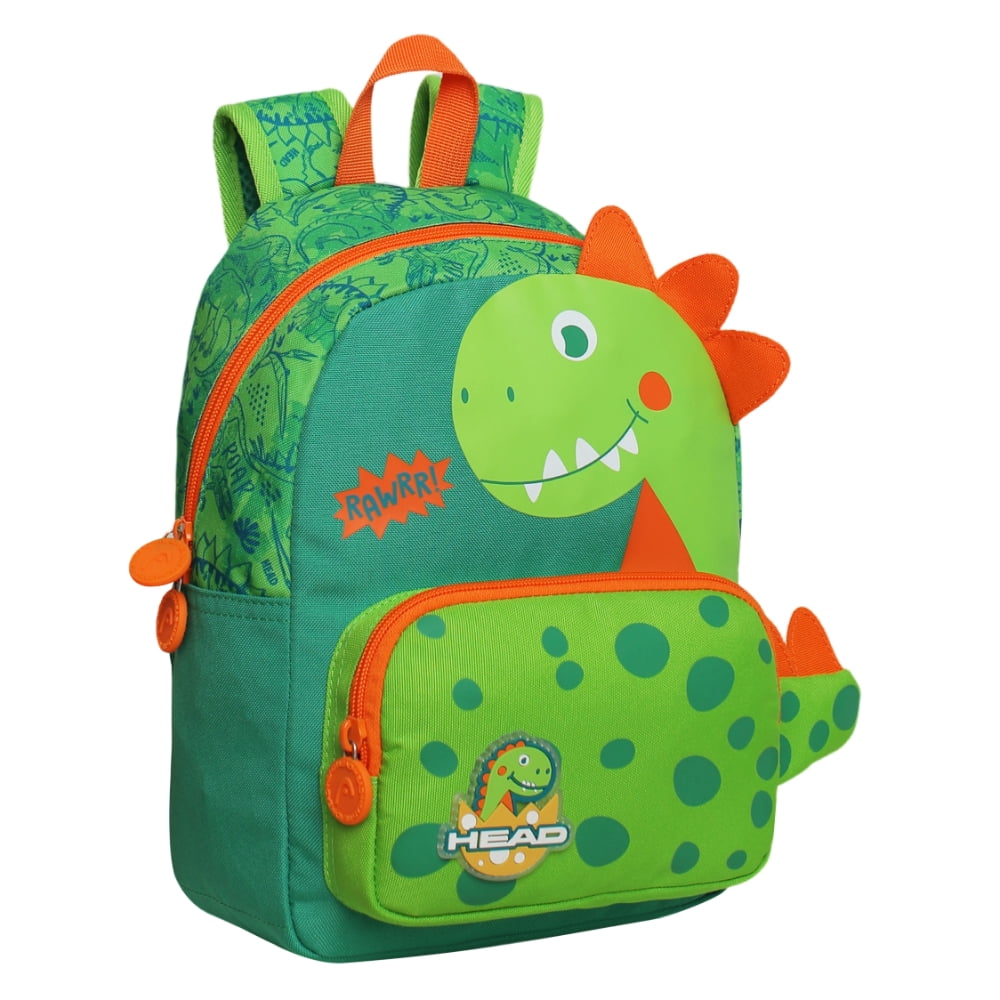 Mochila Infantil Niño Pop Cute Dino Verde Head