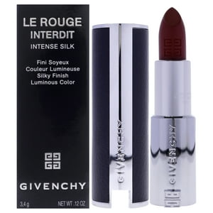 Givenchy - Lápiz Labial De Seda Intenso Le Rouge Interdit - 37 Rouge Graine De Para Mujeres - Lápiz Labial De 0,12 Oz (Recargable)
