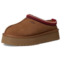 Pantuflas Tazz Ii Para Mujer Ugg En Gamuza Castaña Con Plataforma De 4.5 Cm