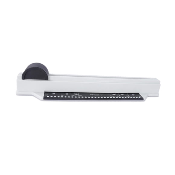 Punch de 30 hoyos, puñetazo de papel, 5 hojas de hojas sueltas, manual, /20 agujeros, máquina de encuadernación versátil, herramienta de perforación p Negro