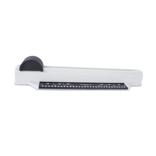 Punch de 30 hoyos, puñetazo de papel, 5 hojas de hojas sueltas, manual, /20 agujeros, máquina de encuadernación versátil, herramienta de perforación p Negro
