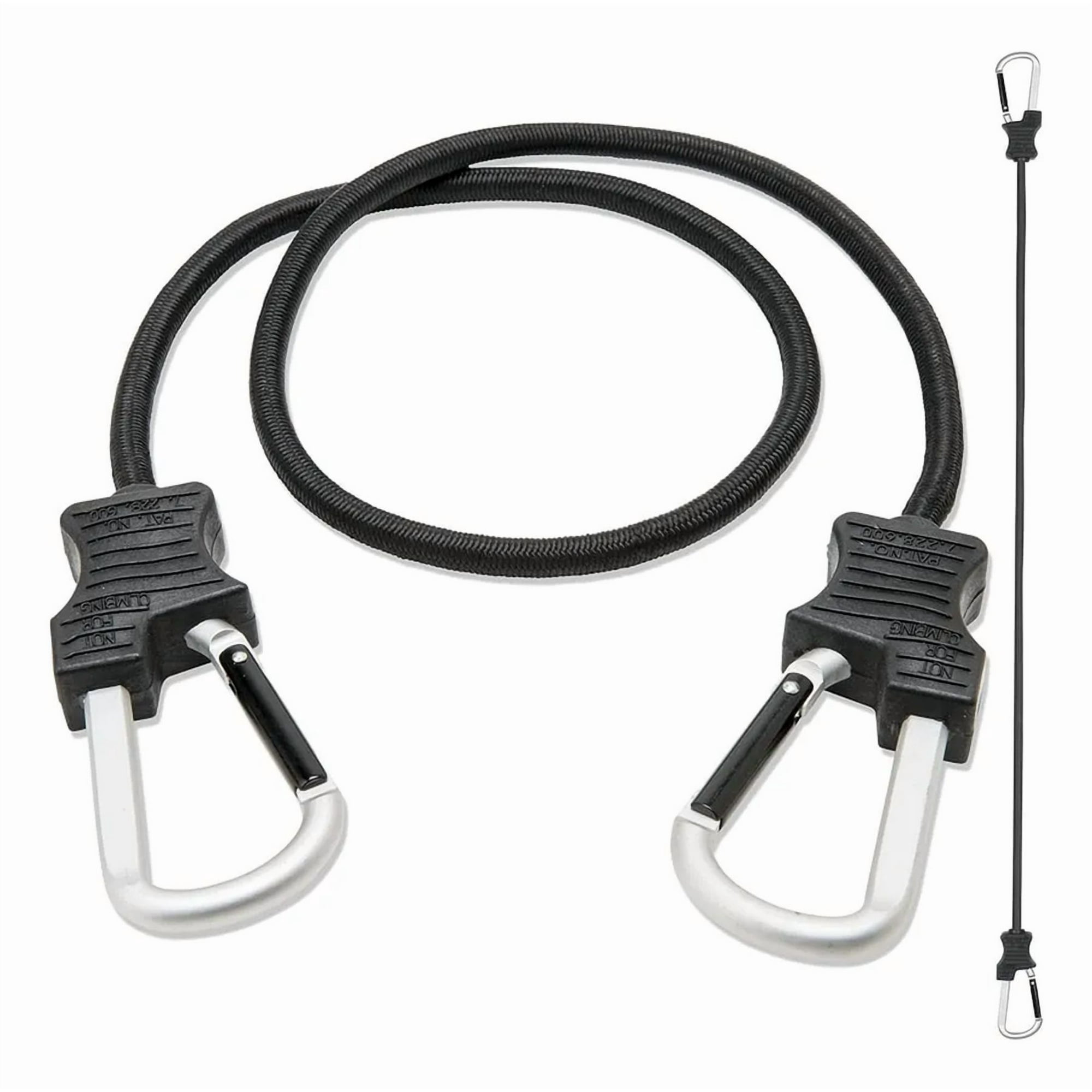 Genérico - Piola Cuerda Elasticada Mosquetón Gancho Pack 2 Unidades