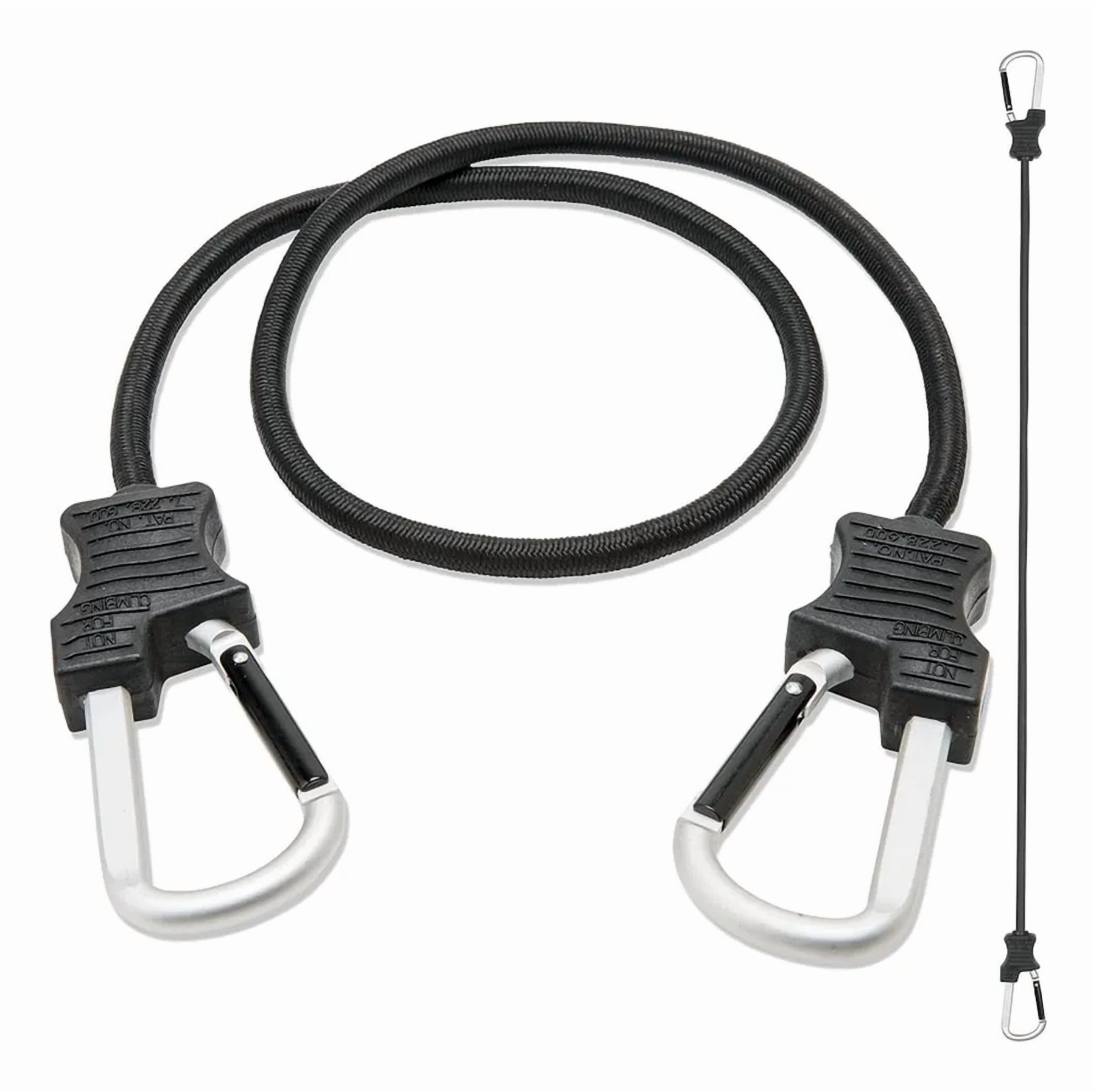 Genérico - Piola Cuerda Elasticada Mosquetón Gancho Pack 2 Unidades