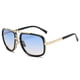 thumbnail image 1 of Gafas de sol de moda europeas y americanas con el mismo estilo, montura de metal, doble haz, personalidad, montura grande, gafas de sol vintage, 1 of 5