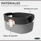 thumbnail image 3 of Pack 2 Canastas Cestas Organizadoras De Algodón Carry All Tonos Grises M, 3 of 9