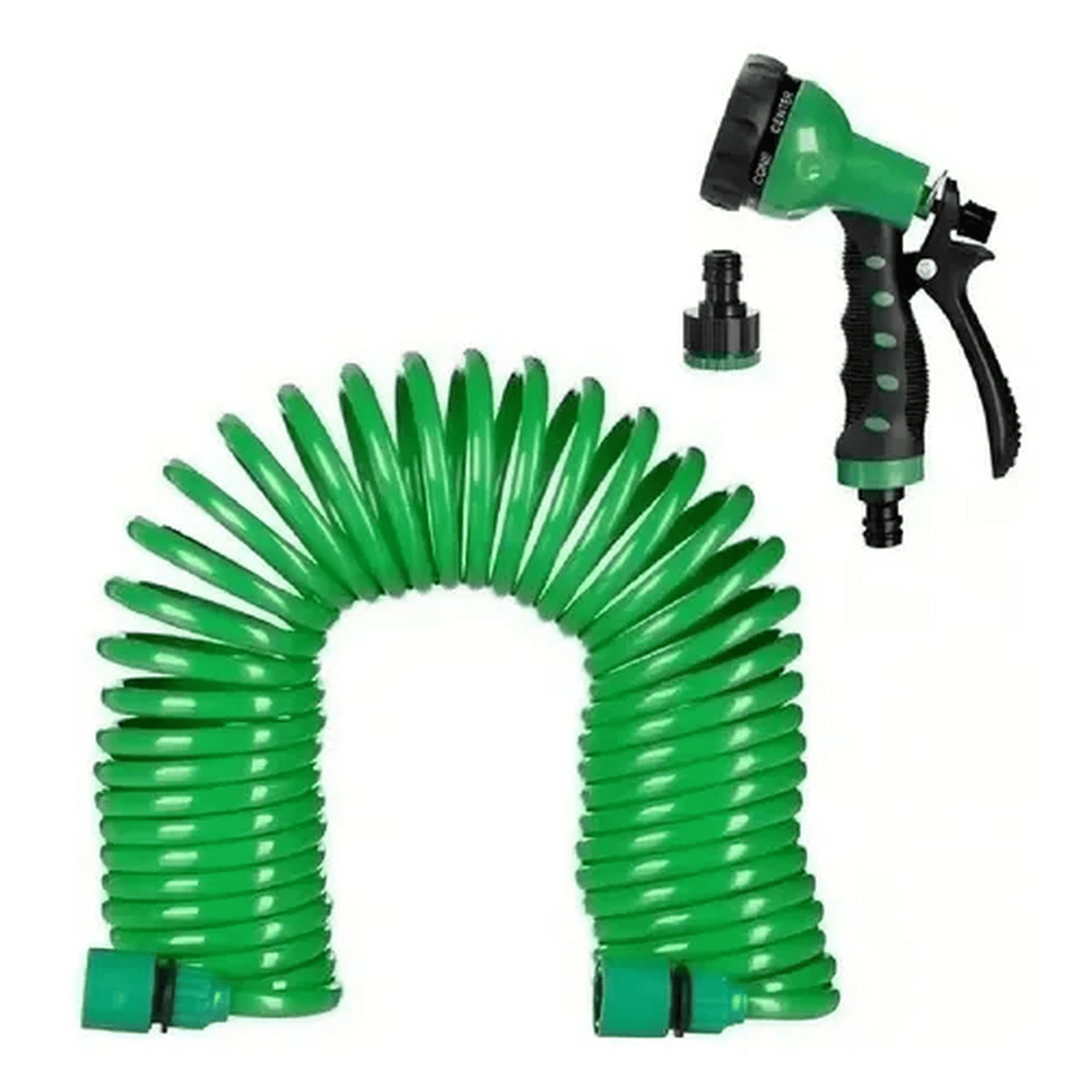 Genérico - Manguera 30 Mts Espiral Expandible Casa Jardin Color Verde