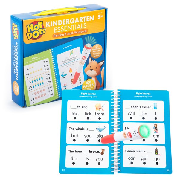 Cuaderno de ejercicios Educational Insights Hot Dots Kindergarten desde hace más de 5 años